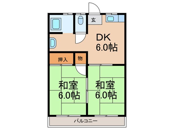 まさみ荘の物件間取画像